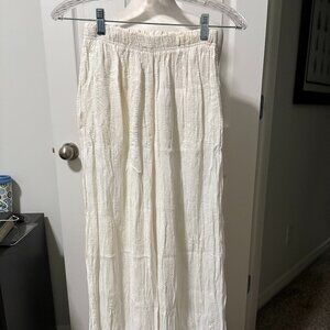 March Madness!! Vintage Wide Leg Pants Cut Loose Size S Ivory
